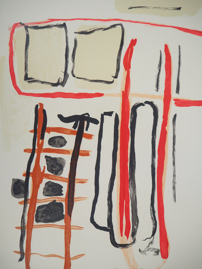 Pierre TAL COAT : Composition abstraite - Lithographie originale