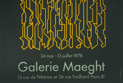 Pablo PALAZUELO : Fils géométriques - Lithographie originale