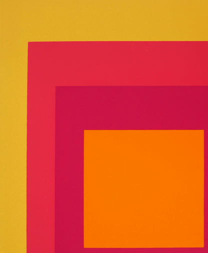 Josef ALBERS :  Homage to the square, La Tehuana - Sérigraphie en couleurs