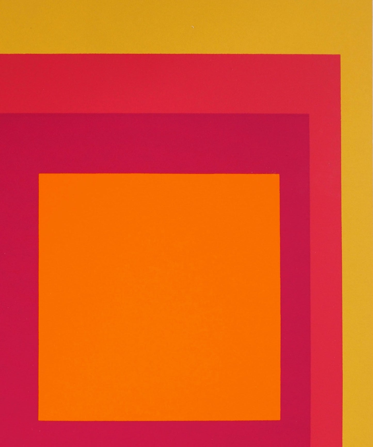 Josef ALBERS :  Homage to the square, La Tehuana - Sérigraphie en couleurs