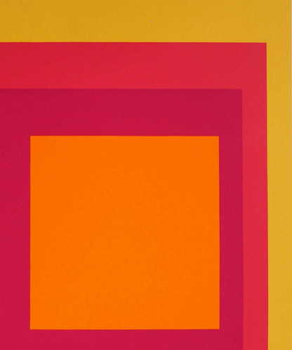 Josef ALBERS :  Homage to the square, La Tehuana - Sérigraphie en couleurs