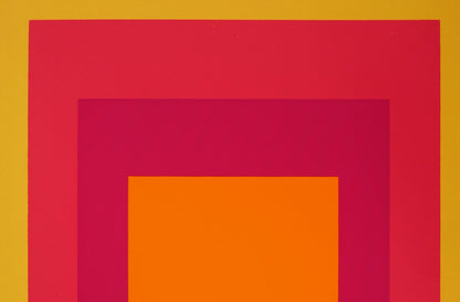 Josef ALBERS :  Homage to the square, La Tehuana - Sérigraphie en couleurs