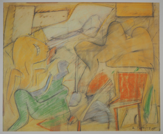 Willem DE KOONING : Nature morte en jaune - Lithographie signée