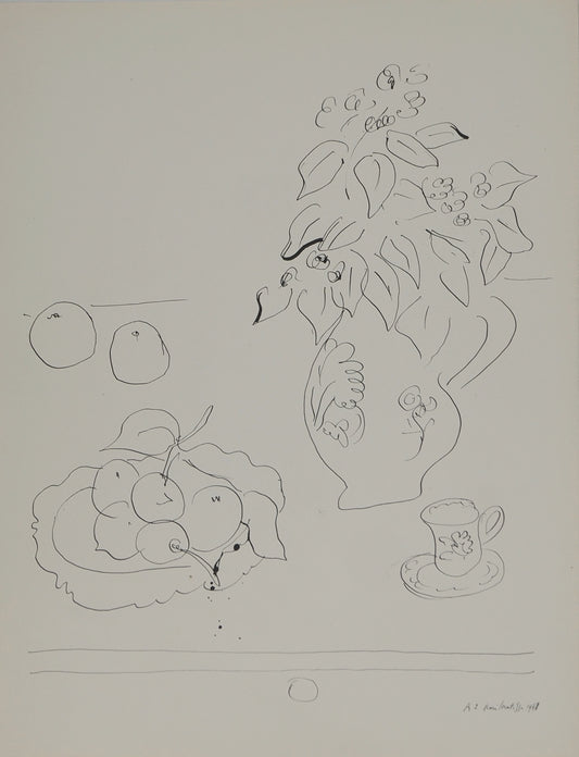 Henri MATISSE : Nature morte aux citrons - Lithographie signée