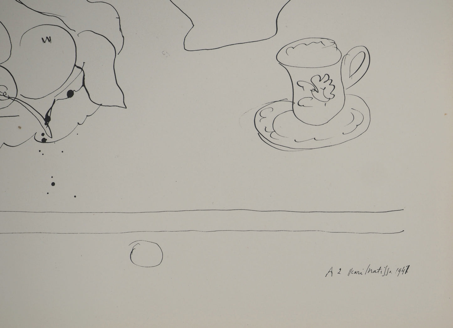Henri MATISSE : Nature morte aux citrons - Lithographie signée