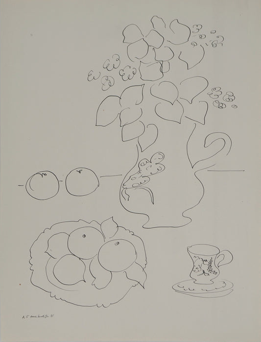 Henri MATISSE : La carafe fleurie - Lithographie signée