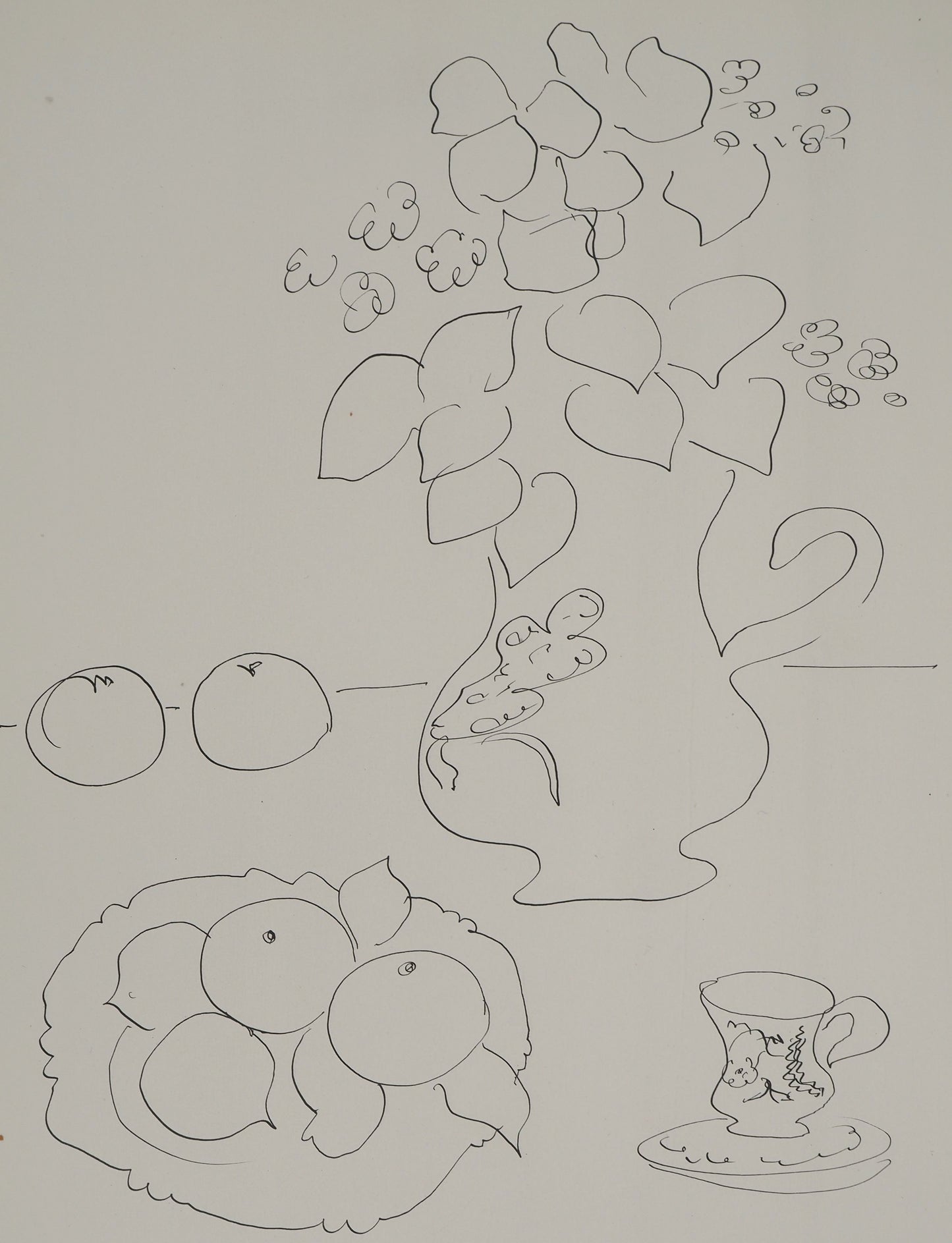 Henri MATISSE : La carafe fleurie - Lithographie signée