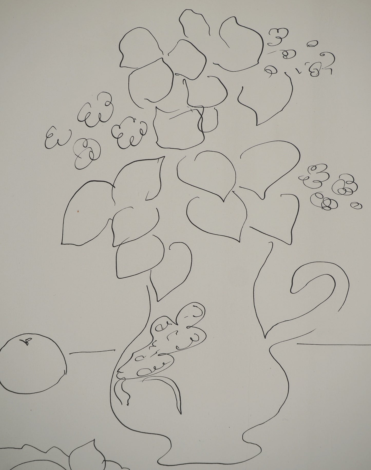 Henri MATISSE : La carafe fleurie - Lithographie signée