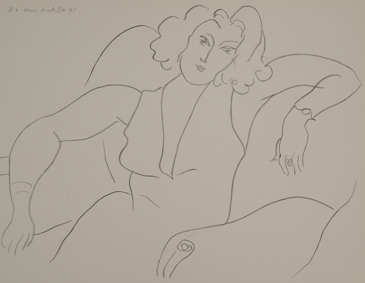 Henri MATISSE : Femme timide - Lithographie signée