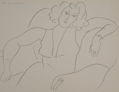 Henri MATISSE : Femme timide - Lithographie signée