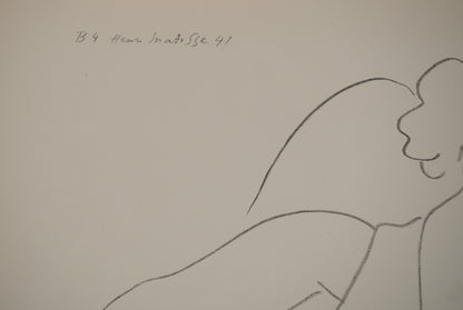 Henri MATISSE : Femme timide - Lithographie signée
