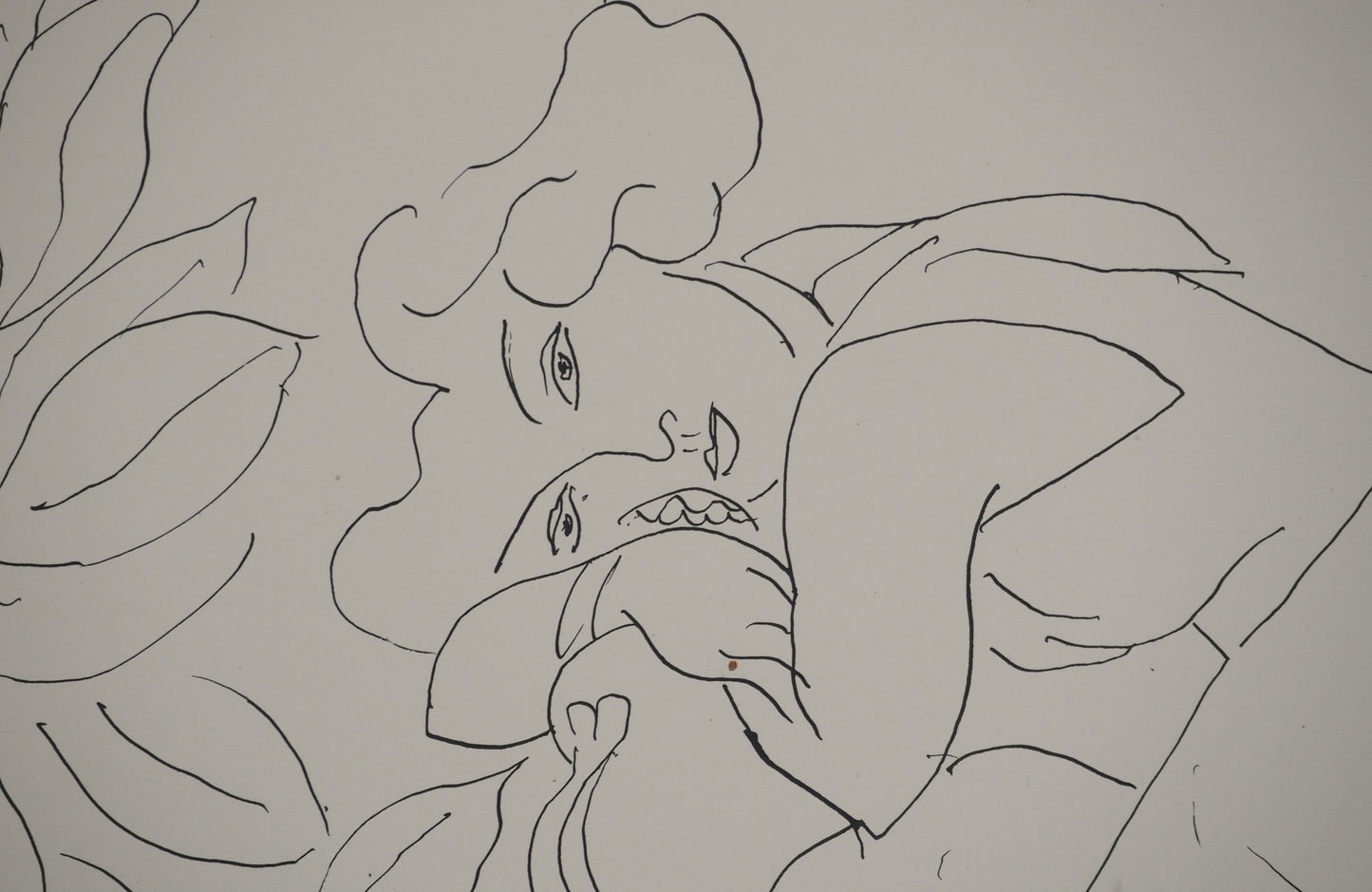 Henri MATISSE : Femme au regard enjôleur  - Lithographie signée