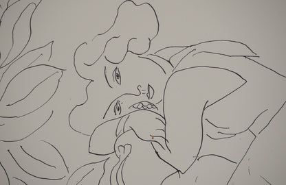 Henri MATISSE : Femme au regard enjôleur  - Lithographie signée