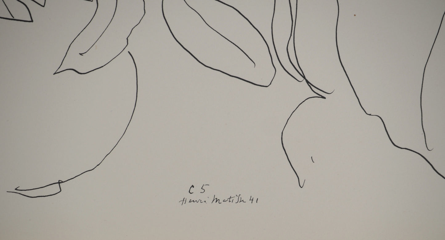 Henri MATISSE : Femme au regard enjôleur  - Lithographie signée