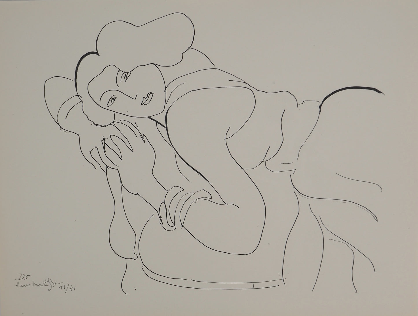 Henri MATISSE : Femme au regard charmeur - Lithographie signée