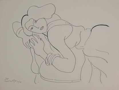 Henri MATISSE : Femme au regard charmeur - Lithographie signée