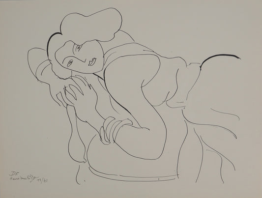 Henri MATISSE : Femme au regard charmeur - Lithographie signée
