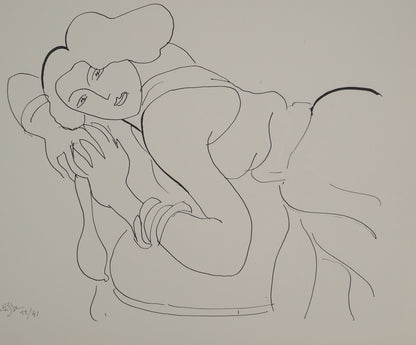Henri MATISSE : Femme au regard charmeur - Lithographie signée
