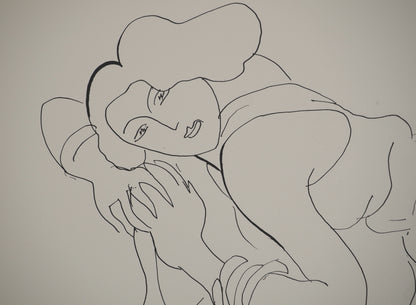 Henri MATISSE : Femme au regard charmeur - Lithographie signée