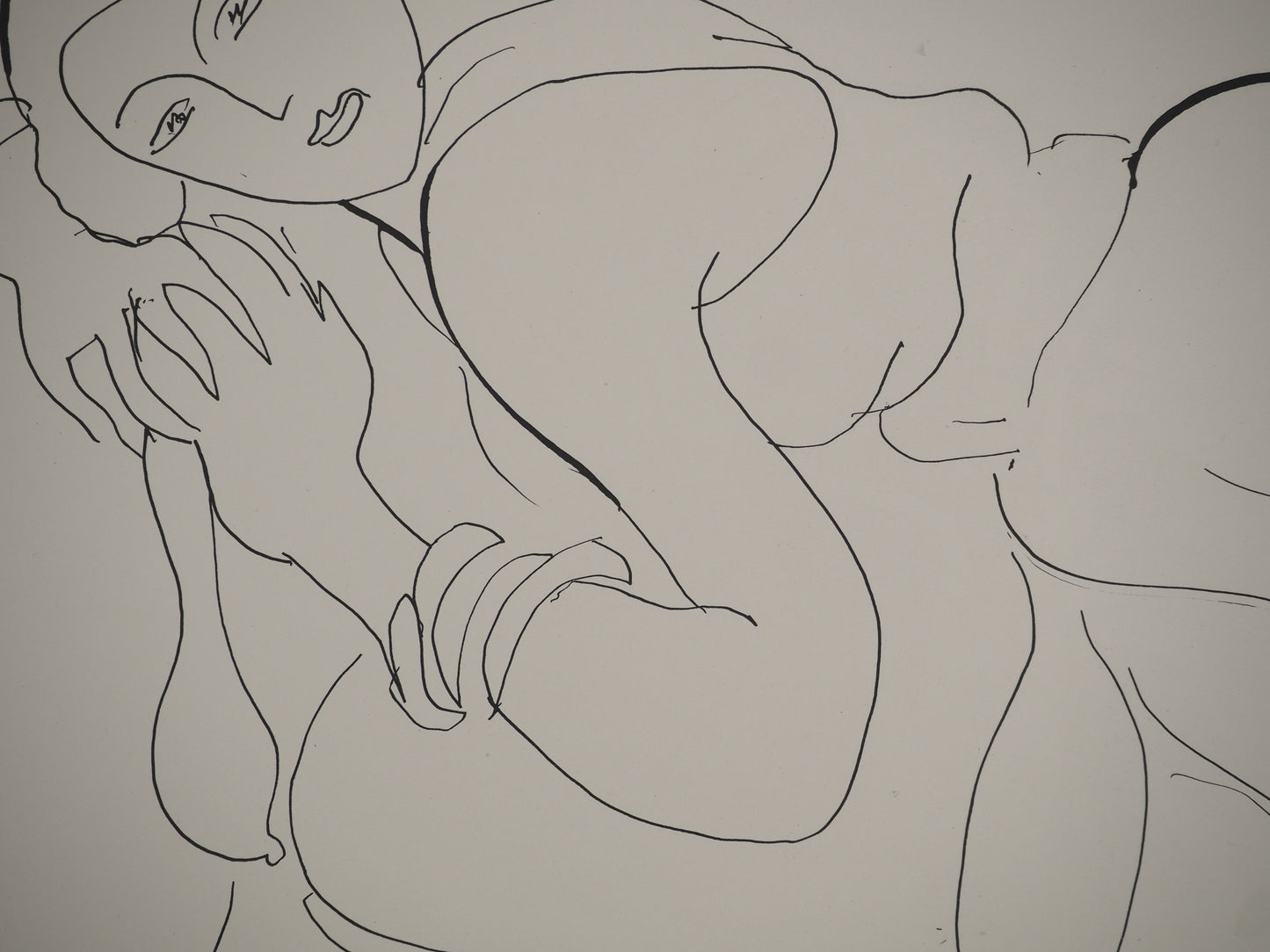 Henri MATISSE : Femme au regard charmeur - Lithographie signée