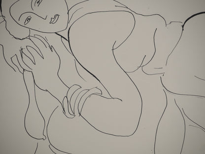 Henri MATISSE : Femme au regard charmeur - Lithographie signée