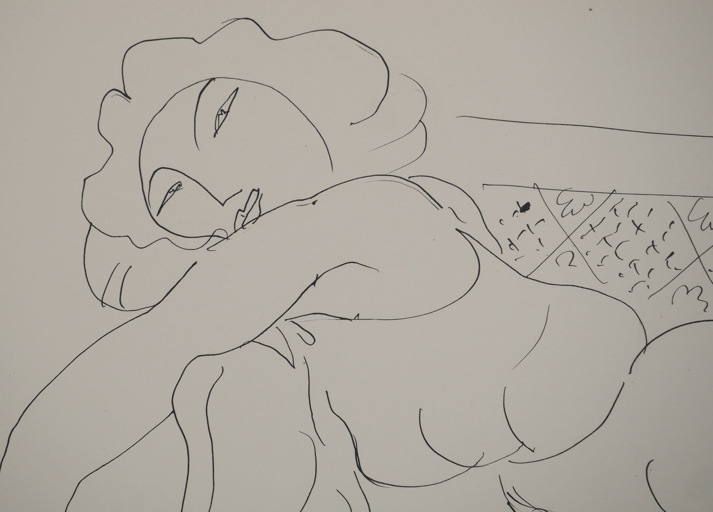 Henri MATISSE : Femme au repos - Lithographie signée