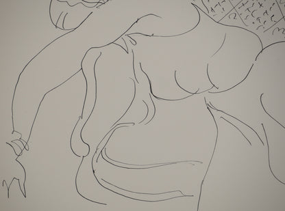 Henri MATISSE : Femme au repos - Lithographie signée
