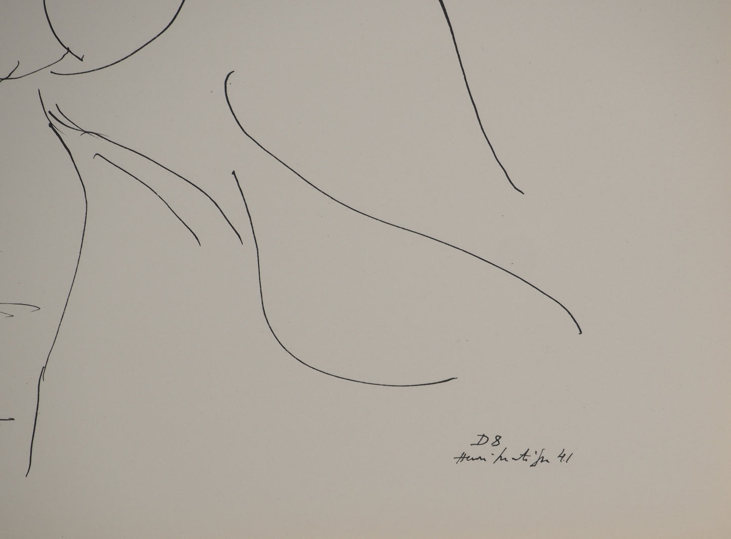 Henri MATISSE : Femme au repos - Lithographie signée