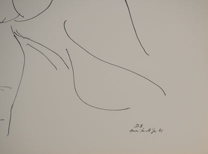 Henri MATISSE : Femme au repos - Lithographie signée