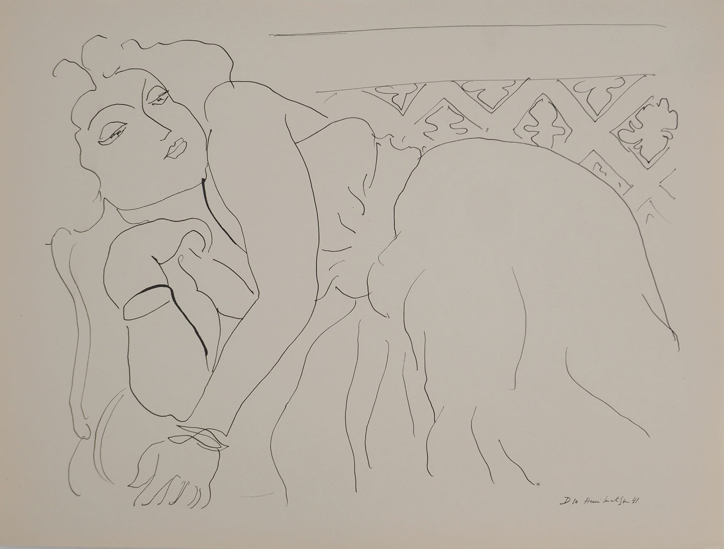 Henri MATISSE : Femme alanguie - Lithographie signée