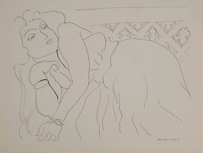 Henri MATISSE : Femme alanguie - Lithographie signée