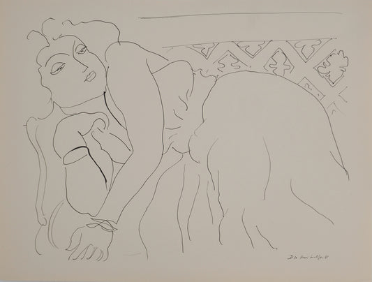 Henri MATISSE : Femme alanguie - Lithographie signée