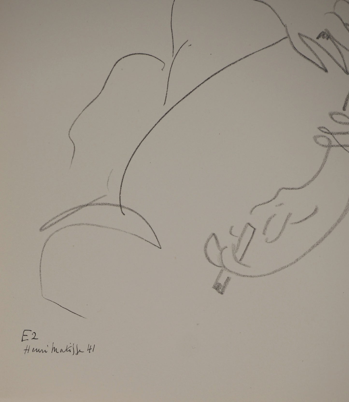 Henri MATISSE : Femme à la cigarette - Lithographie signée