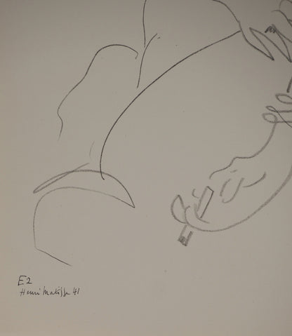 Henri MATISSE : Femme à la cigarette - Lithographie signée