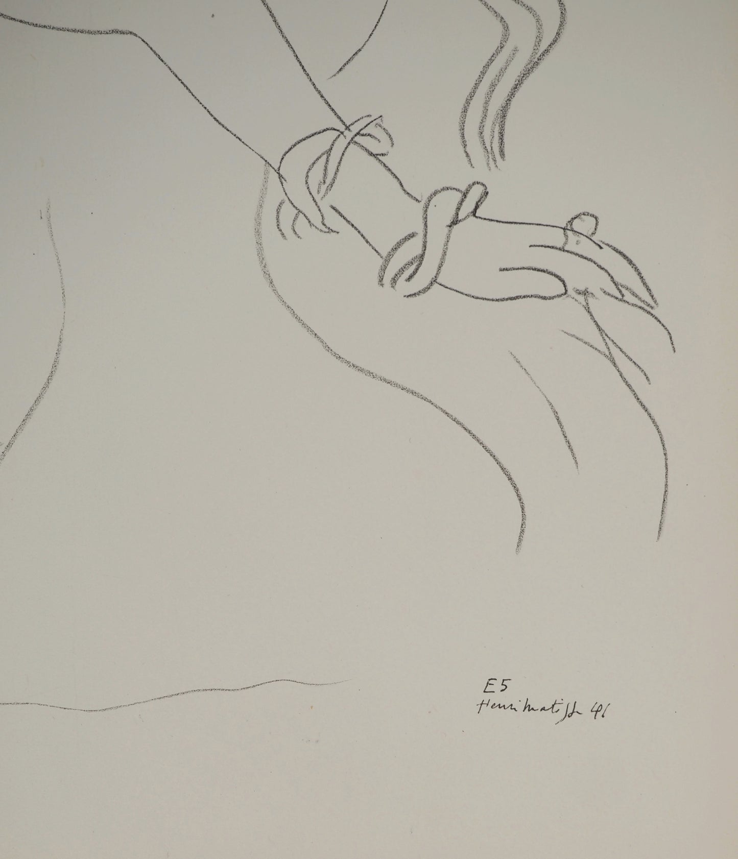 Henri MATISSE : Femme à la pose alanguie - Lithographie signée