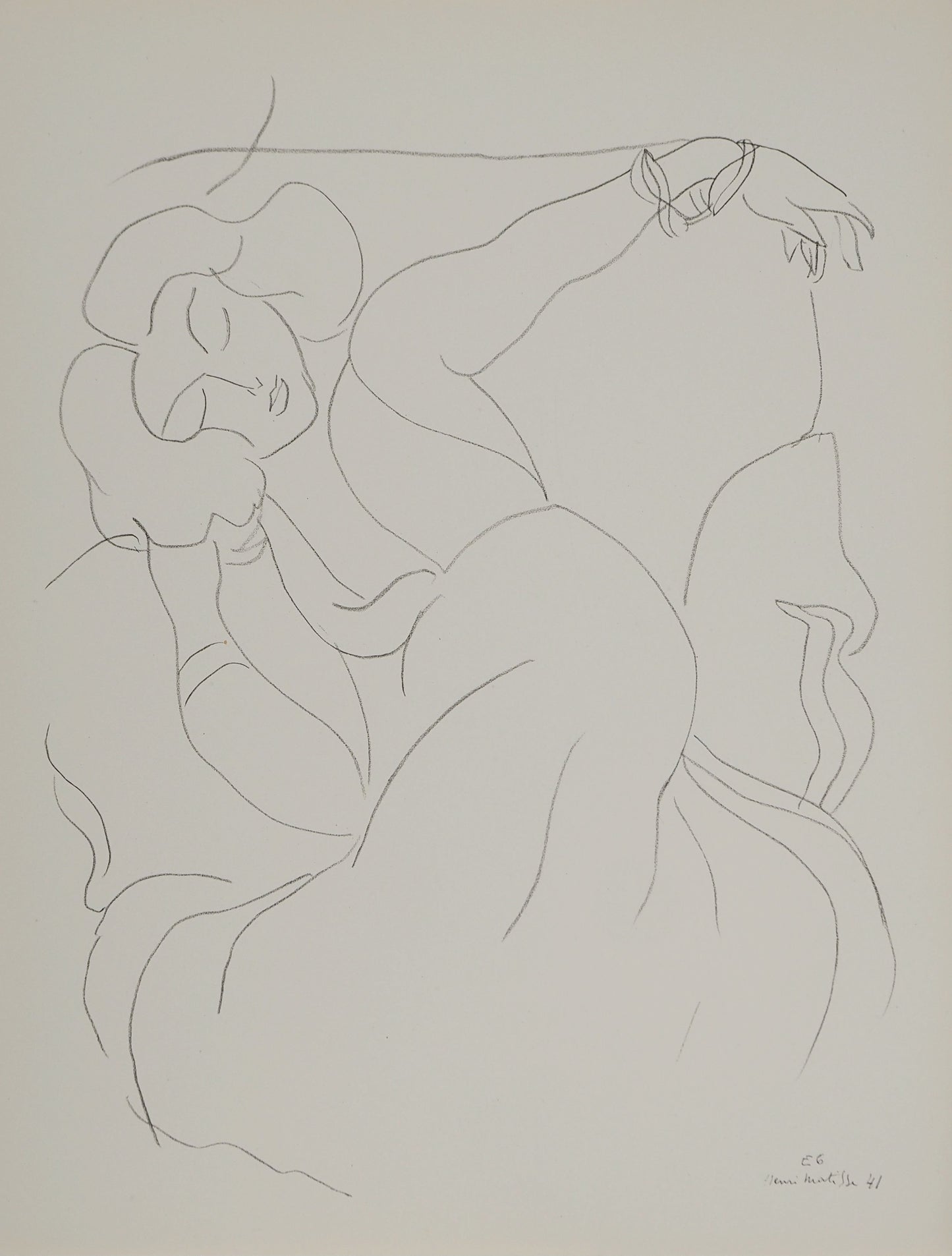 Henri MATISSE : Femme au repos - Lithographie signée