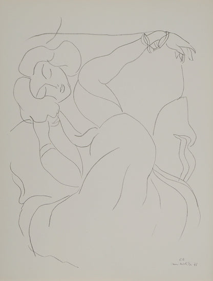 Henri MATISSE : Femme au repos - Lithographie signée