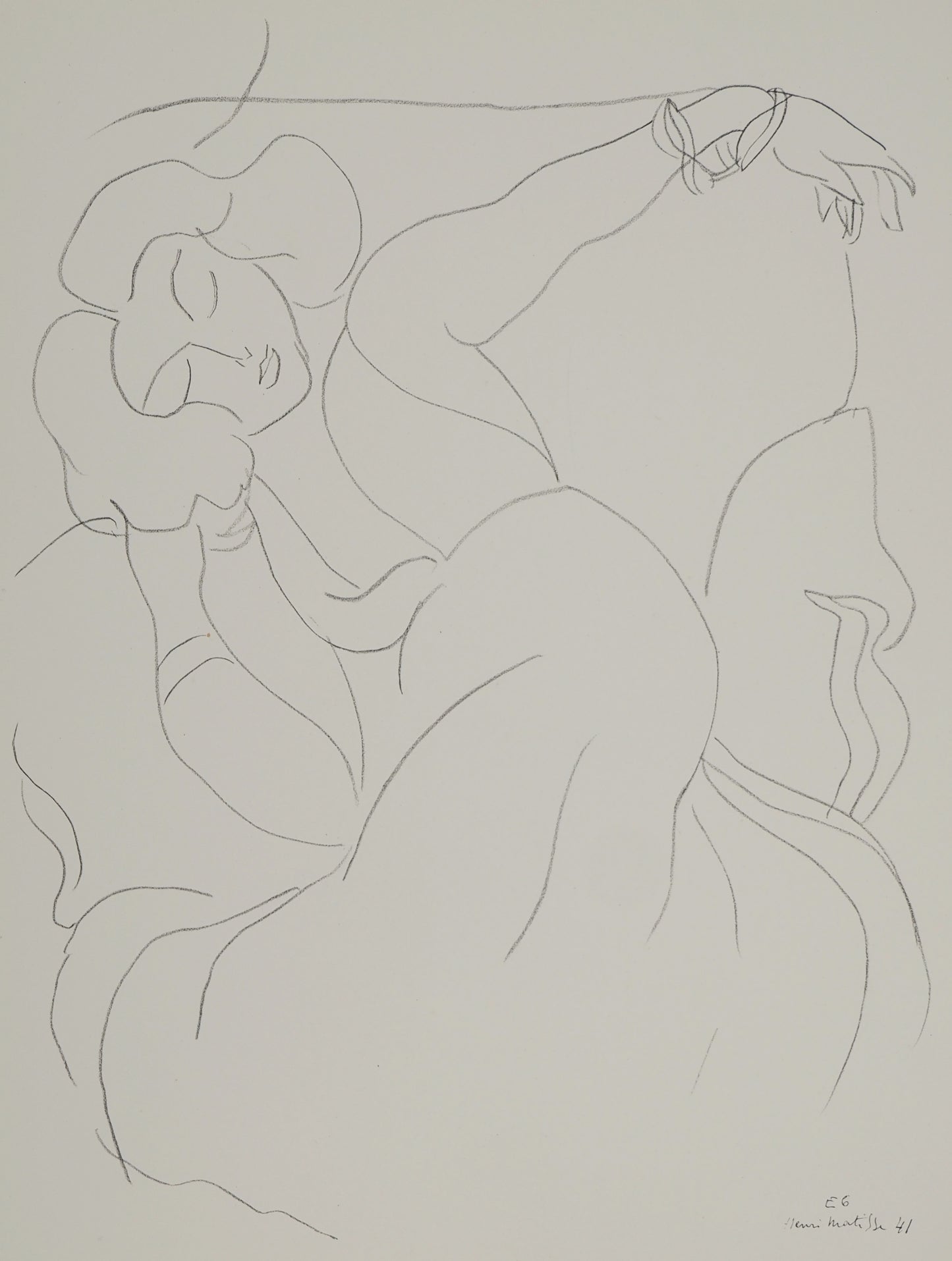 Henri MATISSE : Femme au repos - Lithographie signée
