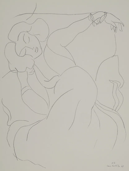 Henri MATISSE : Femme au repos - Lithographie signée