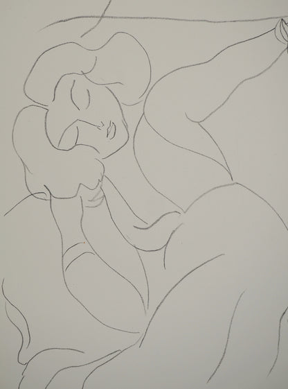 Henri MATISSE : Femme au repos - Lithographie signée