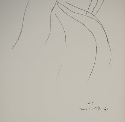 Henri MATISSE : Femme au repos - Lithographie signée
