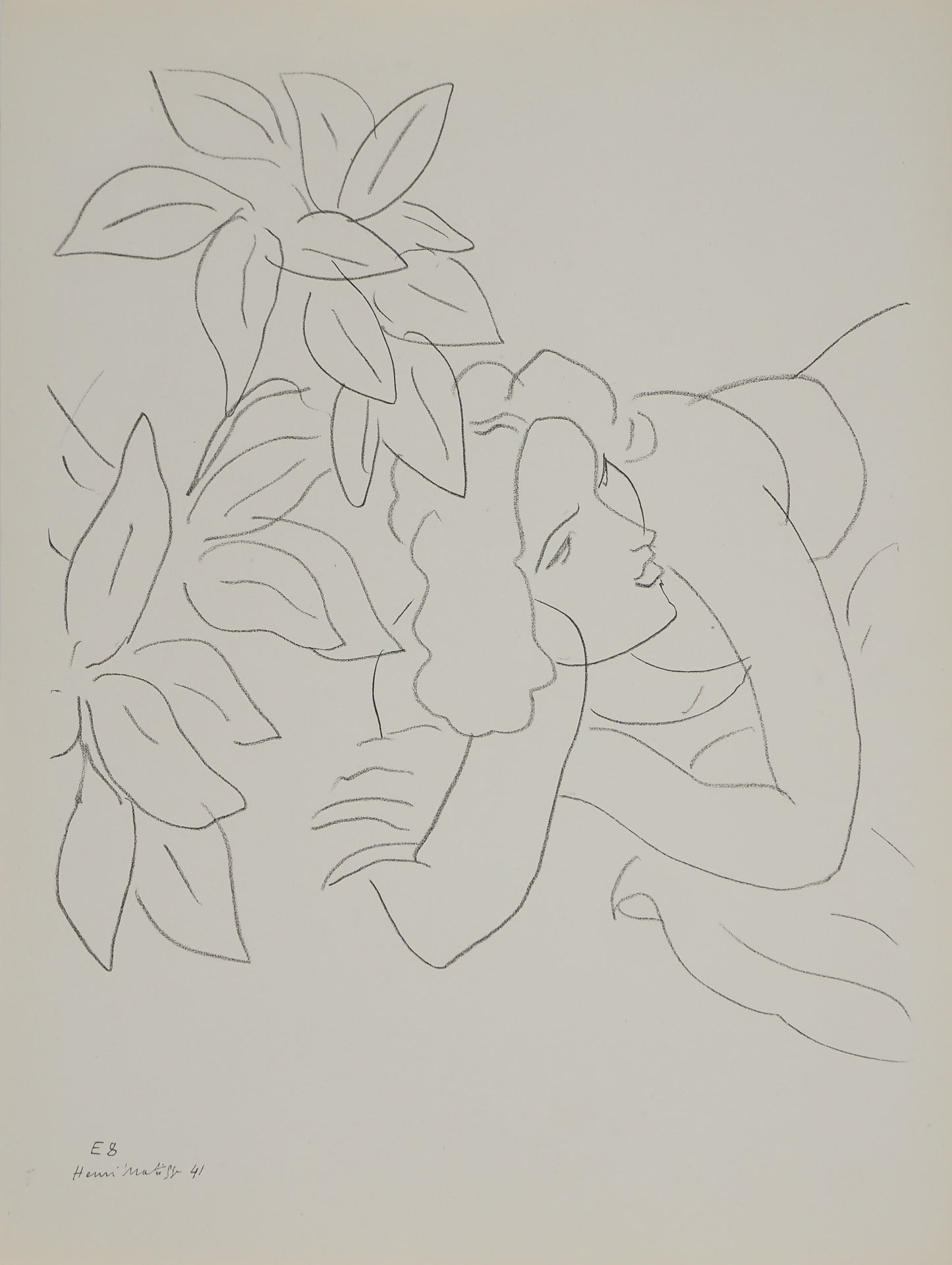 Henri MATISSE : Femme camouflée - Lithographie signée