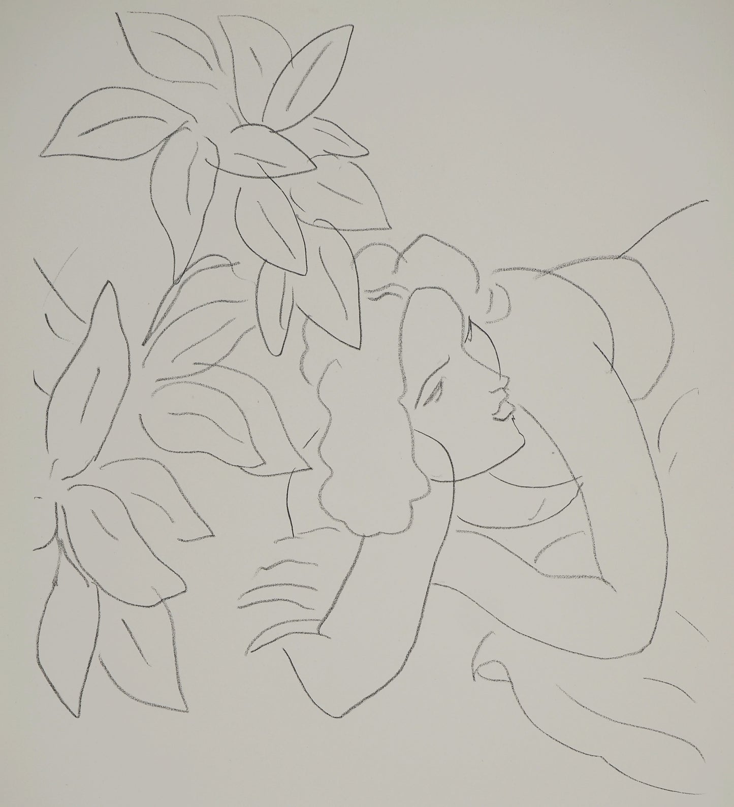 Henri MATISSE : Femme camouflée - Lithographie signée