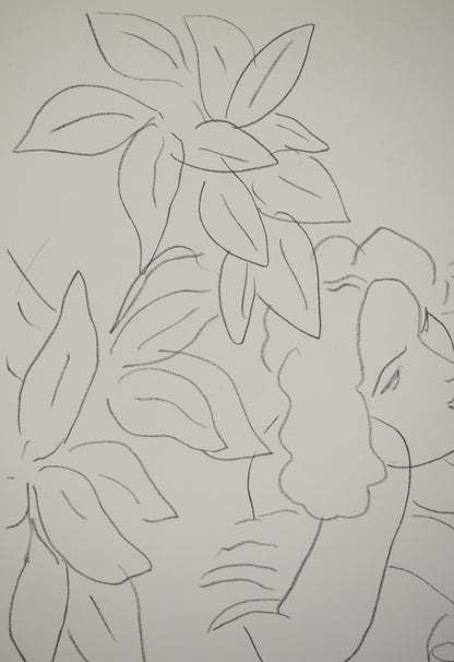 Henri MATISSE : Femme camouflée - Lithographie signée