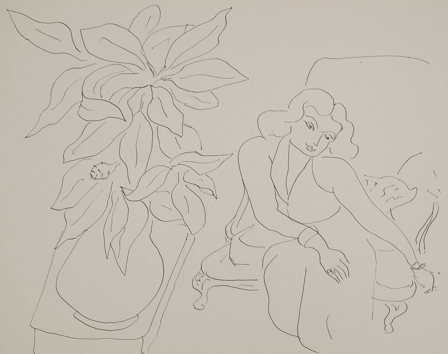 Henri MATISSE : Femme aux longs bras - Lithographie signée