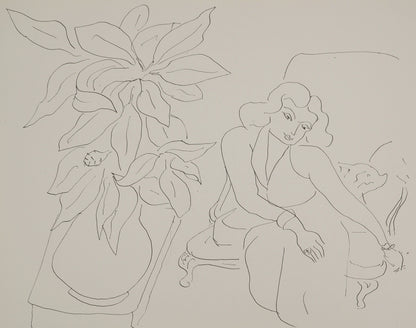 Henri MATISSE : Femme aux longs bras - Lithographie signée