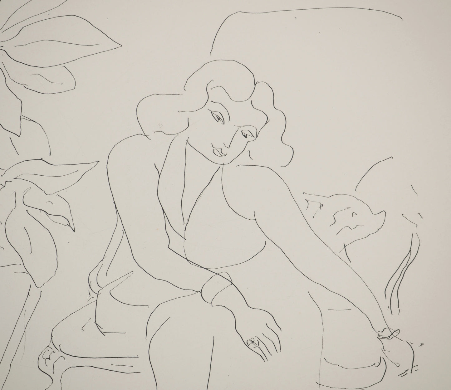 Henri MATISSE : Femme aux longs bras - Lithographie signée