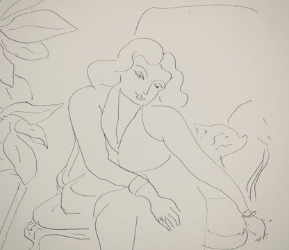 Henri MATISSE : Femme aux longs bras - Lithographie signée