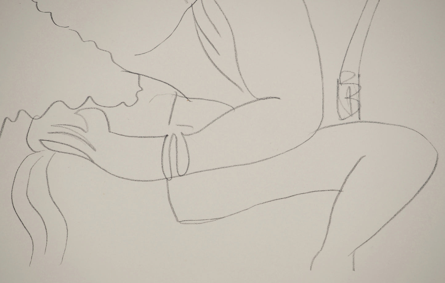 Henri MATISSE : Femme à la chevelure bouclée  - Lithographie signée