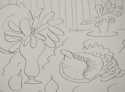 Henri MATISSE : Nature morte au vase antique - Lithographie signée